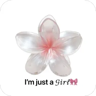 🫥 af2ffe57 I'm just a Girl 꽃, 소녀, 여성스러운, 분홍색, 소녀풍, 귀여운, 장식적인 telegram sticker