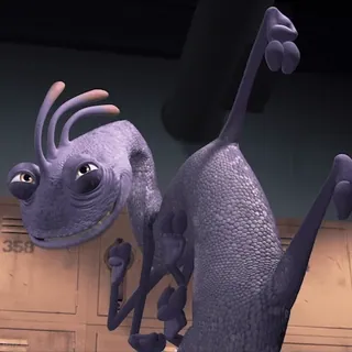 🥷 14f63385 Randall Boggs Monsters, Inc. monster, lizard, animated, purple, scary telegram sticker