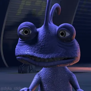 🤧 33b1590a Randall Boggs Monsters, Inc. @zlyka_sticker Randall, Monsters Inc., lizard, cartoon, animated telegram sticker
