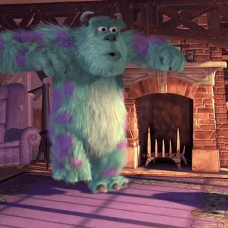 💪 3be042ac Sullivan Monsters, Inc. Sullivan, Monsters Inc, Disney, Pixar, cartoon, monster, blue monster telegram sticker