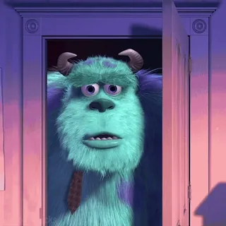 😃 677f4153 James P. 'Sulley' Sullivan Monsters, Inc. Sulley, Monsters Inc, Disney, Pixar, monster, scared, surprised telegram sticker