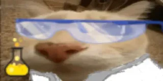 👨‍🔬 54d51913 kucing, ilmuwan, kacamata, laboratorium, eksperimen, hewan, lucu whatsapp sticker