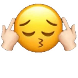 😎 66969754 Emoji, Mittelfinger, Unfreundlich, Beleidigend, Geste, Verärgert, Traurig telegram sticker