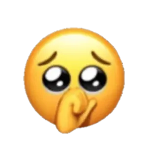 🥺 a9ddddcc Emoji, Bittendes Gesicht, Betteln, Ausdruck, Gelb, Traurig, Anfragen telegram sticker