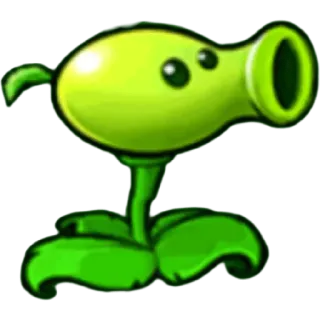 🫛 7422c6c5 Peashooter Plants vs Zombies Erbsenkanone, Plants vs Zombies, Videospiel, Pflanze, Shooter, Charakter whatsapp sticker