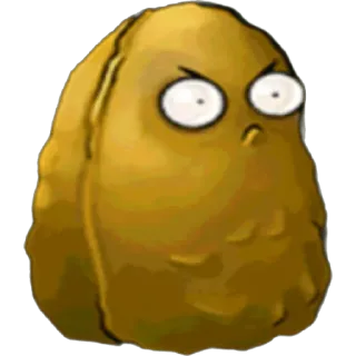 🌰 91d20987 Wall-nut Plants vs. Zombies Walnuss, Plants vs Zombies, Videospiel, Cartoon, Wütend, Walnuss whatsapp sticker