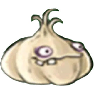 🧄 aa695b63 Knoblauch, Plants vs Zombies, Videospiel, Cartoon, lustig, Spielfigur whatsapp sticker