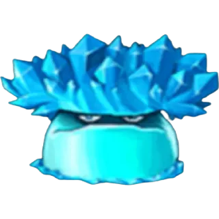 🍄 ecd94264 Kristallpilz, blau, Videospiel, Cartoon, Eis, Frost, Figur whatsapp sticker