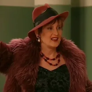 😎 e5a143a0 kobieta, kapelusz, futro, moda, portret, biżuteria telegram sticker