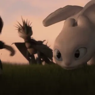 🫧 2128d3ce How to Train Your Dragon Drache, tagsüber Zorn, Nachtschatten, Ohnezahn, animiert, Fantasy telegram sticker