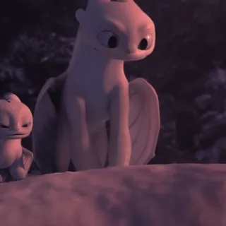 🫧 21316229 Light Fury How to Train Your Dragon Drache, Light Fury, niedlich, Cartoon, Dreamworks, Animation telegram sticker