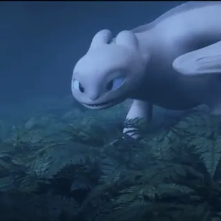 🫧 29c93b34 Light Fury How to Train Your Dragon Drache, Leuchtender Furie, Drachenzähmen leicht gemacht, Fantasiewesen, Animation telegram sticker