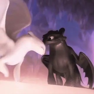 🫧 2ee0114f Toothless How to Train Your Dragon Drache, Cartoon, Fantasy, Freundschaft, Liebe, animiert, Drachen, fliegend telegram sticker