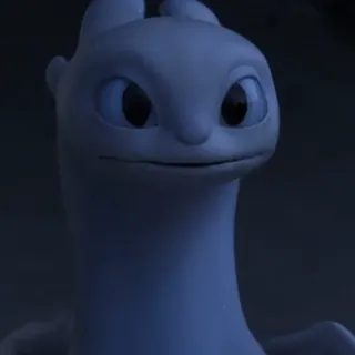 🫧 5b461544 Light Fury How to Train Your Dragon Drache, Leichter Furie, Cartoon, Tier, Fantasy, Süß, Drache telegram sticker