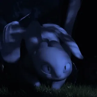 🫧 8d8b8b19 Light Fury How to Train Your Dragon Drache, Leichtfurie, Fantasy, Tier, süß telegram sticker