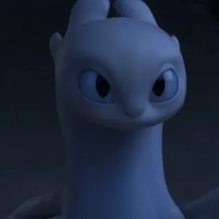 🫧 ea8d6783 Light Fury How to Train Your Dragon Drache, Leichtes Fury, Cartoon, Weißer Drache, Süß, Aufkleber telegram sticker