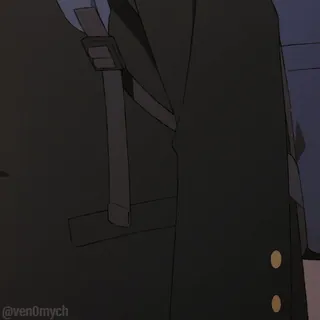 ❤️ 0c30f19e @ven0mych Anime, Sketsa, Jaket, Gesper telegram sticker