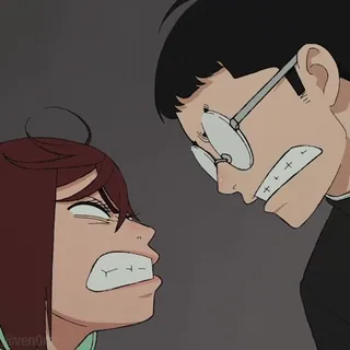 😠 16fceea1 Anime, Kartun, Marah, Ekspresi wajah, Orang, Emosi telegram sticker