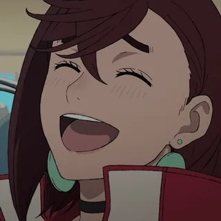 😂 adac9cd4 Anime, Wanita, Tersenyum, Karakter, Kartun telegram sticker