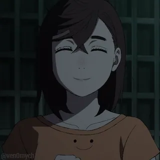 ✌️ d0913641 Anime, Gadis, Senyum, Senang, Kartun telegram sticker