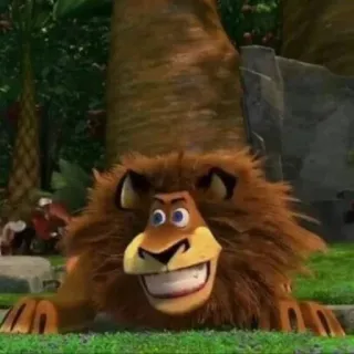 🤩 2d6f3183 Alex Madagascar Löwe, Cartoon, Tier, animiert, Figur, lustig telegram sticker