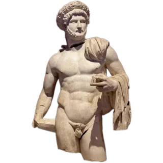 😑 2511708e estátua, antigo, clássico, arte, romano, nu, mármore telegram sticker