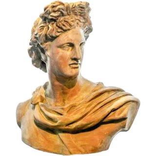 👨‍🦱 4dc4d856 Apollo estátua, Apolo, mitologia grega, busto, arte, escultura, mitologia telegram sticker