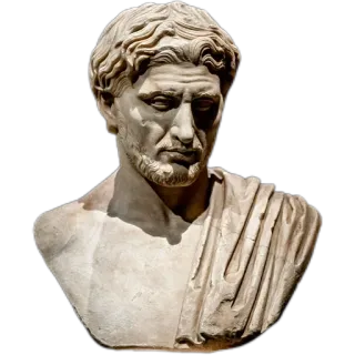 👱‍♂️ 53828882 busto, mármore, escultura, antigo, homem, clássico telegram sticker