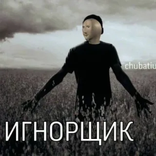 😾 bedcae16 ИГНОРЩИК Meme, Stonks, Ignorance, Drôle, Texte whatsapp sticker