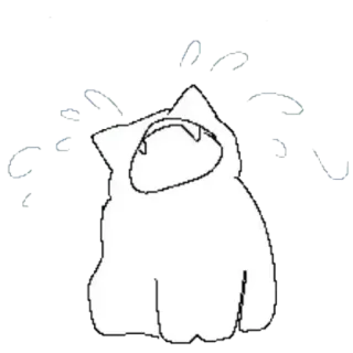 😞 d0fbe087 контур, кот, милый, белый, животное, мультфильм telegram sticker