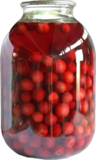 🤩 0b06079c conserve, cerises, fruit, conservé, nourriture, bocal en verre telegram sticker