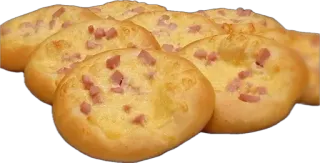 🤩 0f6540ad jambon, fromage, pain, nourriture, collation, cuit, délicieux, salé telegram sticker