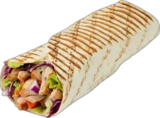 🤩 129a1240 nourriture, wrap, poulet, kebab, gyro, sandwich, pita telegram sticker