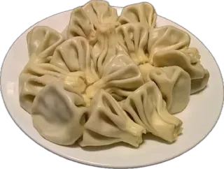 🤩 1791c4db khinkali, raviolis, cuisine géorgienne, nourriture, assiette, cuisine telegram sticker