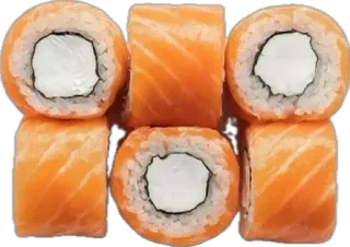 🤩 1d1c972b Sushi, Saumon, Rouleau, Nourriture, Cuisine Japonaise, Fromage frais telegram sticker