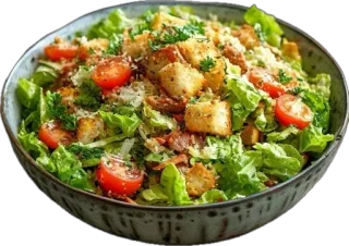 🤩 27d50fd0 salade, nourriture, sain, légumes, feuilles, salade césar, laitue, tomates telegram sticker