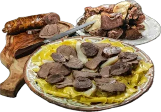 🤩 468e8051 nourriture, viande, saucisse, repas, plat, assiette, cuisine telegram sticker