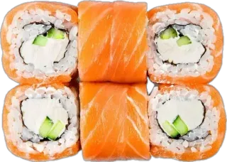 🤩 79597fff Sushi, Nourriture, Rouleau, Saumon, Riz, Concombre, Cuisine asiatique telegram sticker