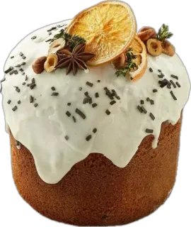 🤩 82c0619a gâteau, dessert, nourriture, sucré, pâtisserie, orange, glaçage telegram sticker