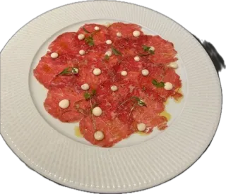 🤩 cef9a899 Nourriture, Carpaccio, Boeuf, Apéritif, Gastronomie, Restaurant, Assiette telegram sticker