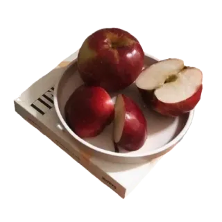 🤩 15b87614 apel, buah, merah, makanan, kehidupan tenang whatsapp sticker