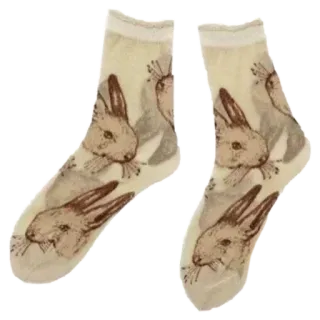 🤩 91775fc7 kaus kaki, kelinci, kelinci, hewan, pakaian, mode, imut whatsapp sticker