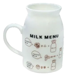 🤩 94c9c288 MILK MENU susu, menu, minuman, kopi, stroberi, minuman, cangkir whatsapp sticker