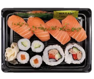 🤩 d6731f5c WASABI Sushi, Salmon, Makanan Jepang, Maki, Wasabi, Makanan whatsapp sticker