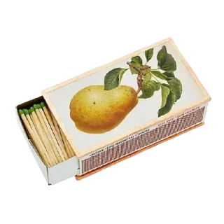 🤩 e1aa9399 korek api, kotak korek api, pir, buah, vintage, retro, lama whatsapp sticker