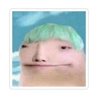 😐 6aa4ae51 meme, funny, weird, portrait, strange telegram sticker