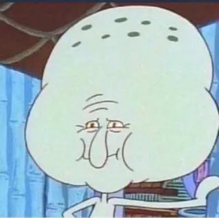 🥲 69f8c81d Squidward Spongebob Squarepants carlo, bob l'éponge, dessin animé, drôle, mème whatsapp sticker