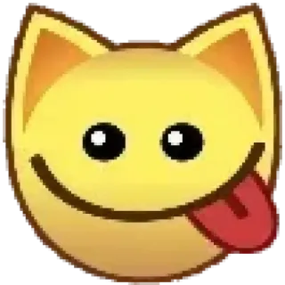 😋 8f28c03a kucing, emoji, hewan, ekspresi, seru, lidah telegram sticker