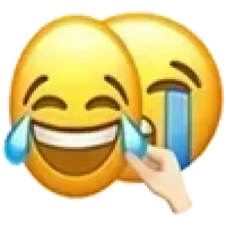 😨 9ab35d2b emoji, menangis, tertawa, kebahagiaan, humor telegram sticker