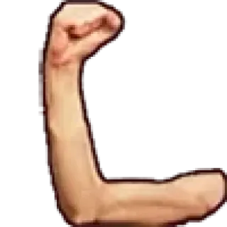 💪 ff74f35b lengan, otot, tubuh, bisep, kekuatan, fleksi telegram sticker